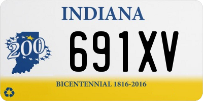 IN license plate 691XV