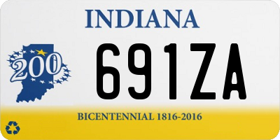 IN license plate 691ZA