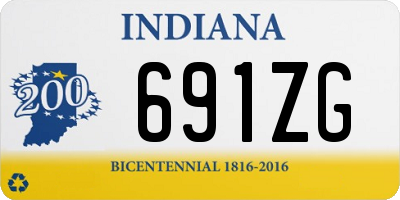 IN license plate 691ZG