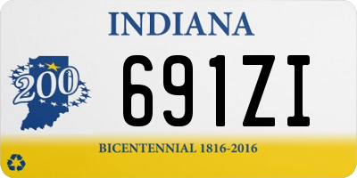 IN license plate 691ZI