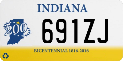 IN license plate 691ZJ