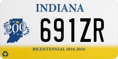 IN license plate 691ZR