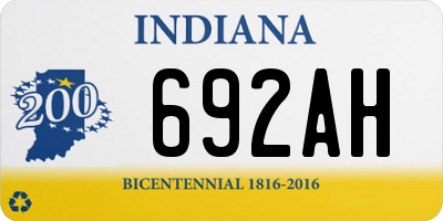 IN license plate 692AH