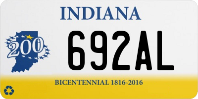 IN license plate 692AL