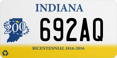 IN license plate 692AQ