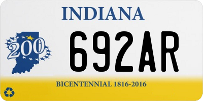 IN license plate 692AR