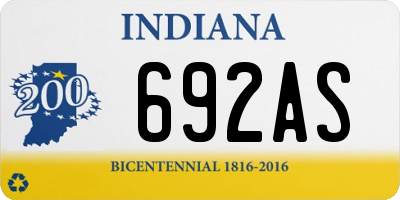 IN license plate 692AS