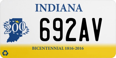 IN license plate 692AV