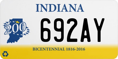IN license plate 692AY