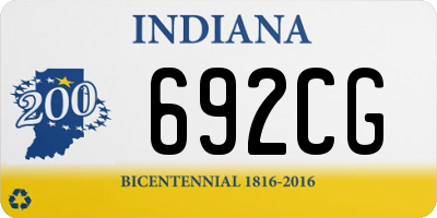IN license plate 692CG