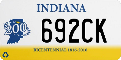 IN license plate 692CK