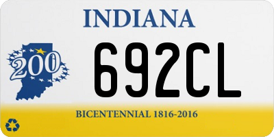 IN license plate 692CL