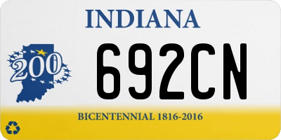 IN license plate 692CN