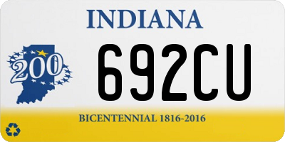 IN license plate 692CU