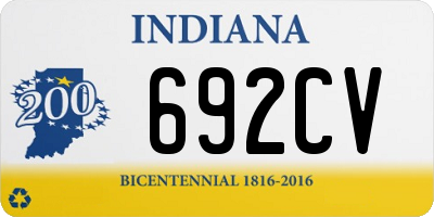 IN license plate 692CV