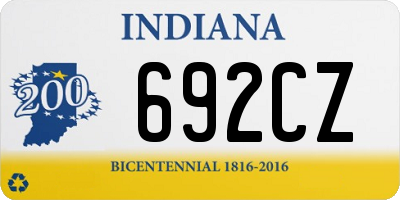 IN license plate 692CZ