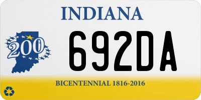 IN license plate 692DA