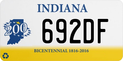 IN license plate 692DF