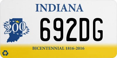 IN license plate 692DG