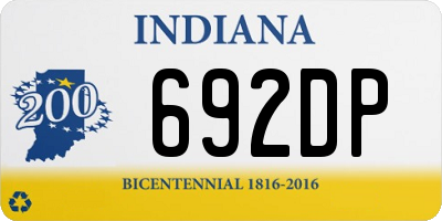 IN license plate 692DP