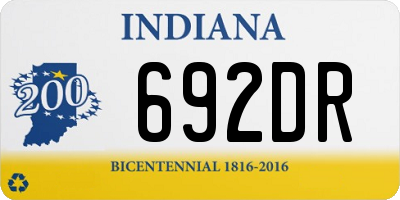 IN license plate 692DR