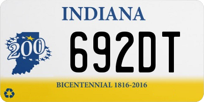 IN license plate 692DT