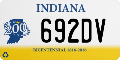 IN license plate 692DV