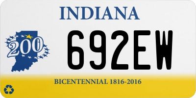 IN license plate 692EW