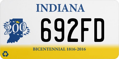 IN license plate 692FD