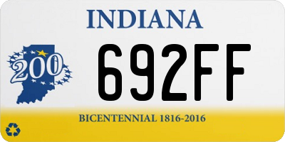 IN license plate 692FF
