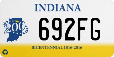 IN license plate 692FG