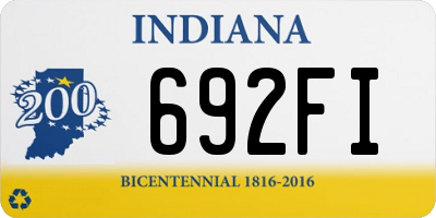 IN license plate 692FI