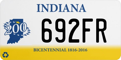 IN license plate 692FR