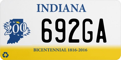 IN license plate 692GA