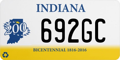 IN license plate 692GC