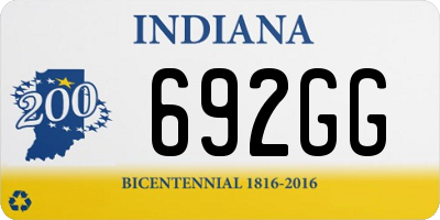 IN license plate 692GG