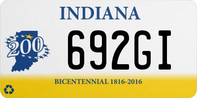 IN license plate 692GI