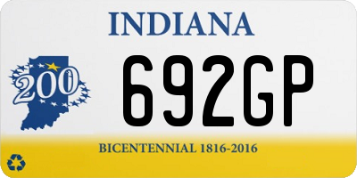 IN license plate 692GP