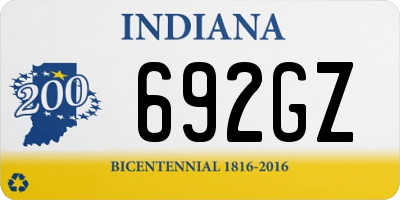 IN license plate 692GZ
