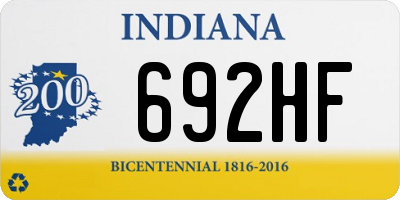 IN license plate 692HF