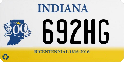 IN license plate 692HG