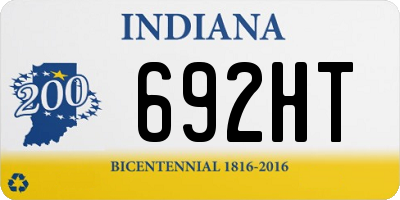 IN license plate 692HT