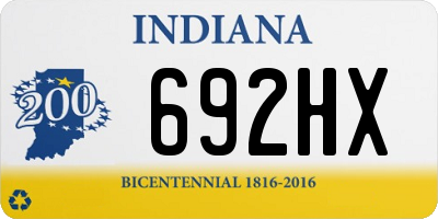 IN license plate 692HX