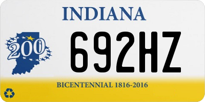 IN license plate 692HZ