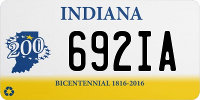 IN license plate 692IA