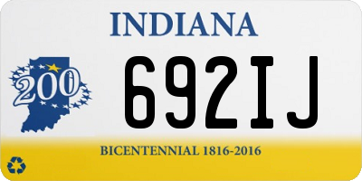 IN license plate 692IJ