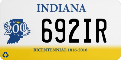 IN license plate 692IR