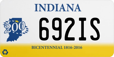 IN license plate 692IS