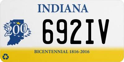IN license plate 692IV
