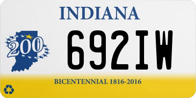 IN license plate 692IW